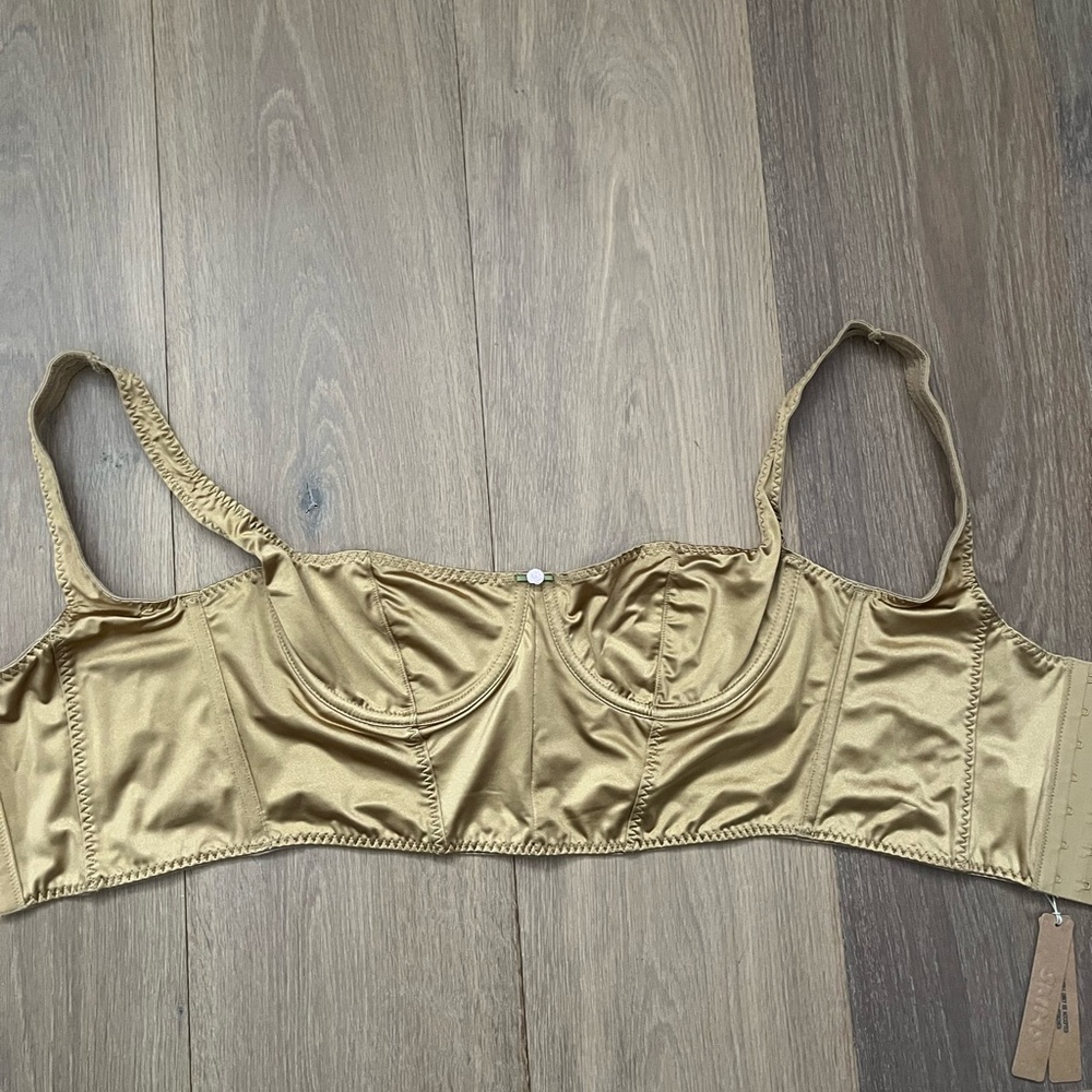 Skims gold corset, size small